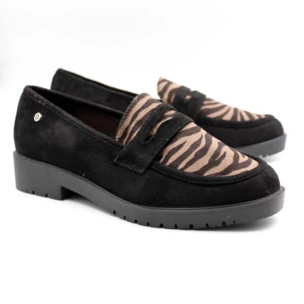 נעלי נשים אוקספורד/נויה/שחור מנומר/OXFORD