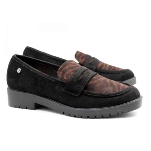 נעלי נשים אוקספורד/נויה/מנומר כהה/OXFORD