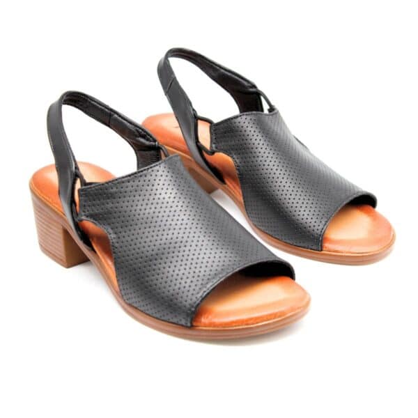 סנדלים לנשים/לני/שחור/PERFECT SHOES