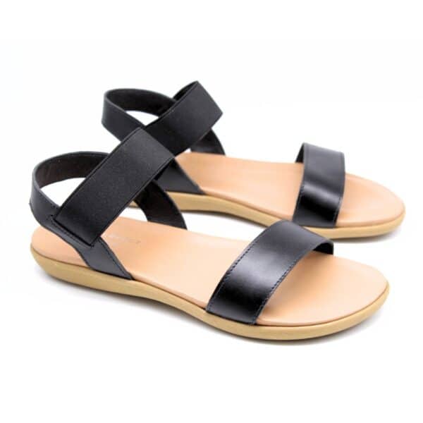 סנדלים לנשים/עלמה/שחור/PERFECT SHOES