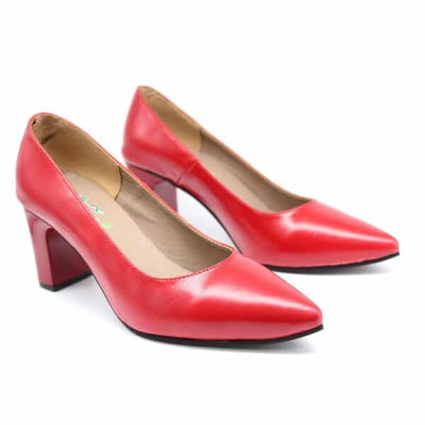 נעלי עקב/עדי/אדום/פאולה PAOLA