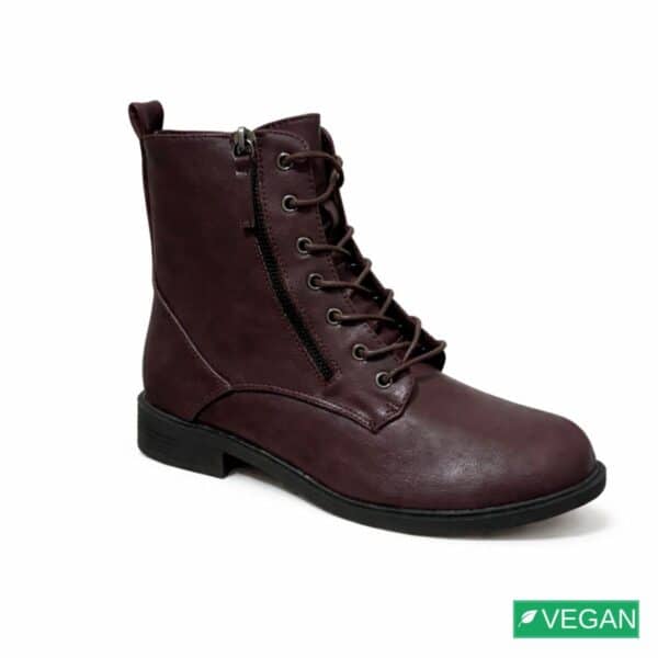 מגפיים לנשים/שני/בורדו/OXFORD