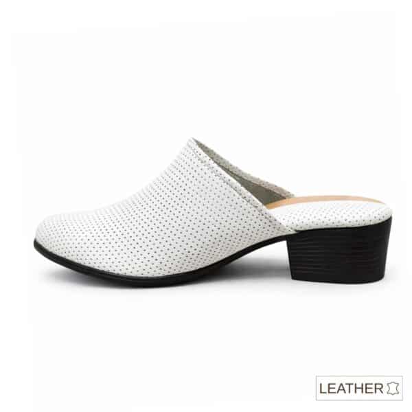 כפכפים לנשים/לונה/לבן/PERFECT SHOES