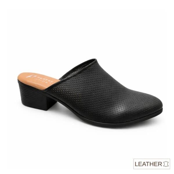 כפכפים לנשים/לונה/שחור/PERFECT SHOES