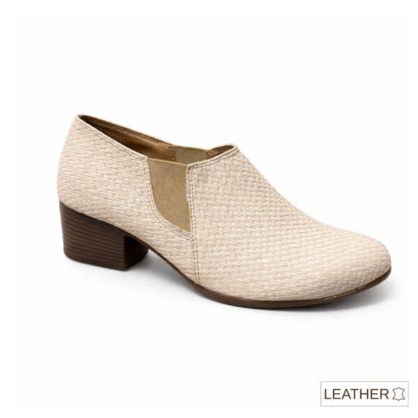 נעלי נשים/לידר/שמנת/PERFECT SHOES