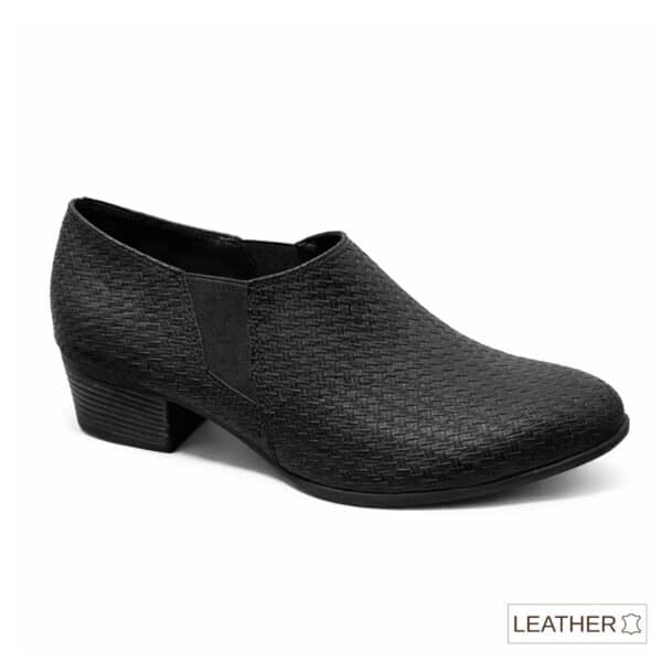 נעלי נשים/לידר/שחור/PERFECT SHOES