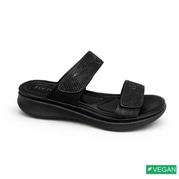 כפכפים לנשים/סיגלית/שחור/FLY FOOT